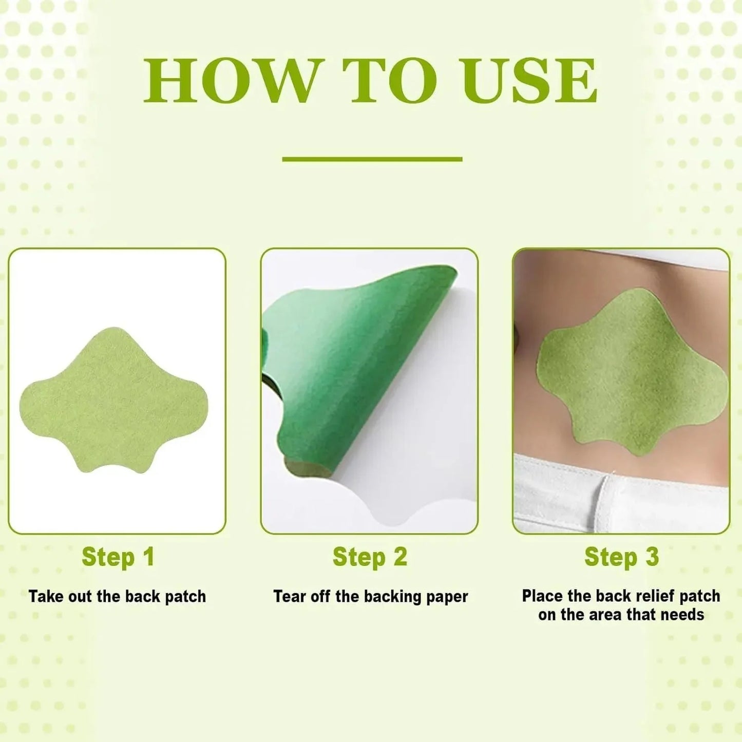 Natural Pain Relief Patches - Pack Of 10